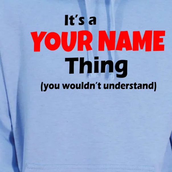 Personalized Funny You Wouldn't Understand Custom Name Unisex Surf Hoodie