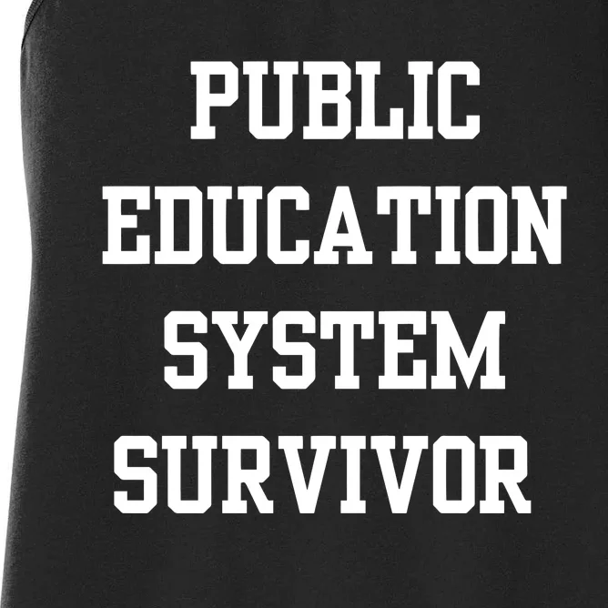 Public Education System Survivor Women's Racerback Tank