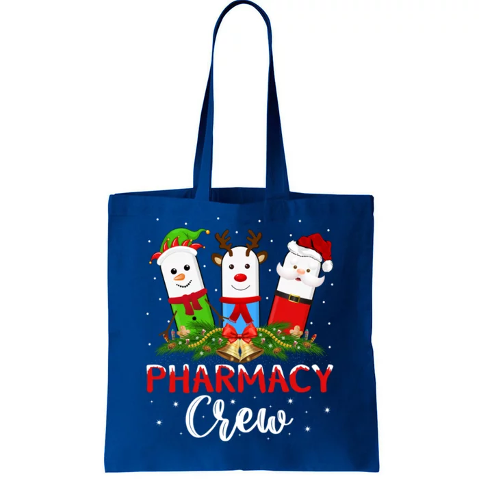 Pharmacist Elf Santa Pills Pharmacy Crew Christmas Gift Tote Bag