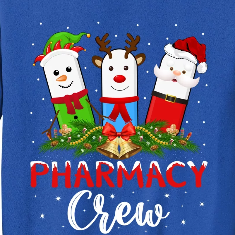 Pharmacist Elf Santa Pills Pharmacy Crew Christmas Gift Tall Sweatshirt