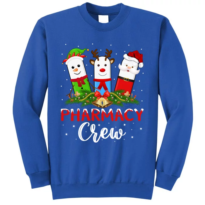 Pharmacist Elf Santa Pills Pharmacy Crew Christmas Gift Tall Sweatshirt