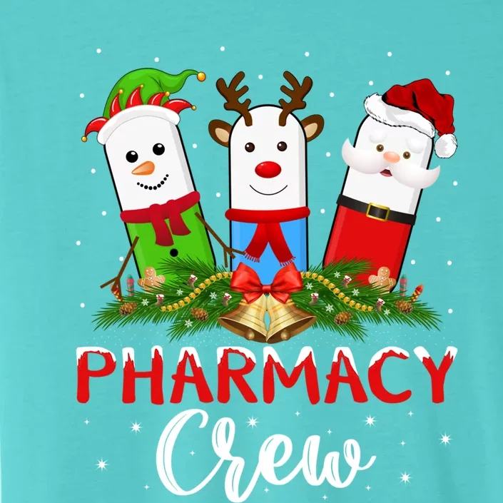 Pharmacist Elf Santa Pills Pharmacy Crew Christmas Gift ChromaSoft Performance T-Shirt