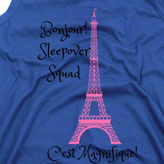 Paris Eiffel Sleepover Slumber Party Squad Gift Tank Top