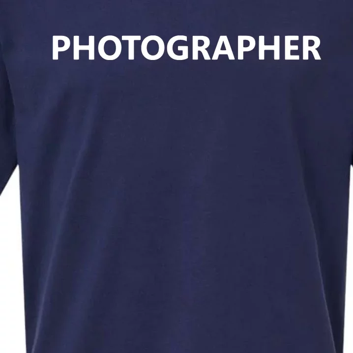 Photographer Event Staff Job Uniform BACK PRINTED Sueded Cloud Jersey T-Shirt