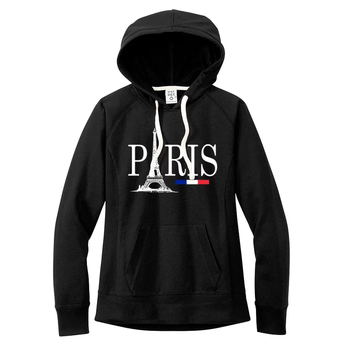 Paris Eiffel Tower Logo Women's Fleece Hoodie