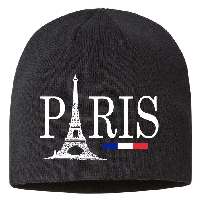 Paris Eiffel Tower Logo 8 1/2in Sustainable Knit Beanie