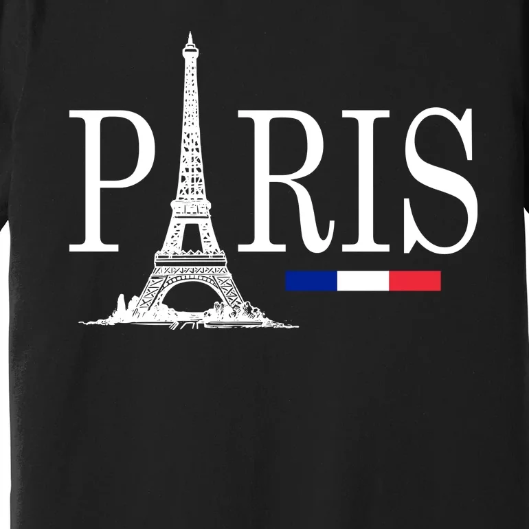 Paris Eiffel Tower Logo Premium T-Shirt