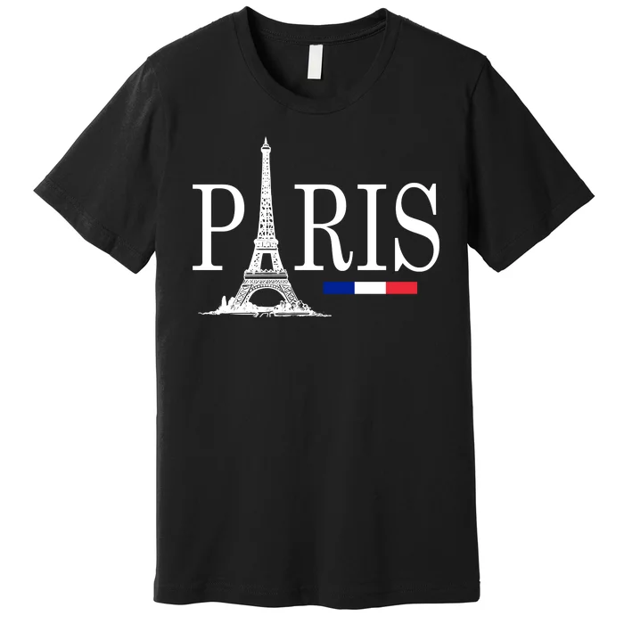 Paris Eiffel Tower Logo Premium T-Shirt