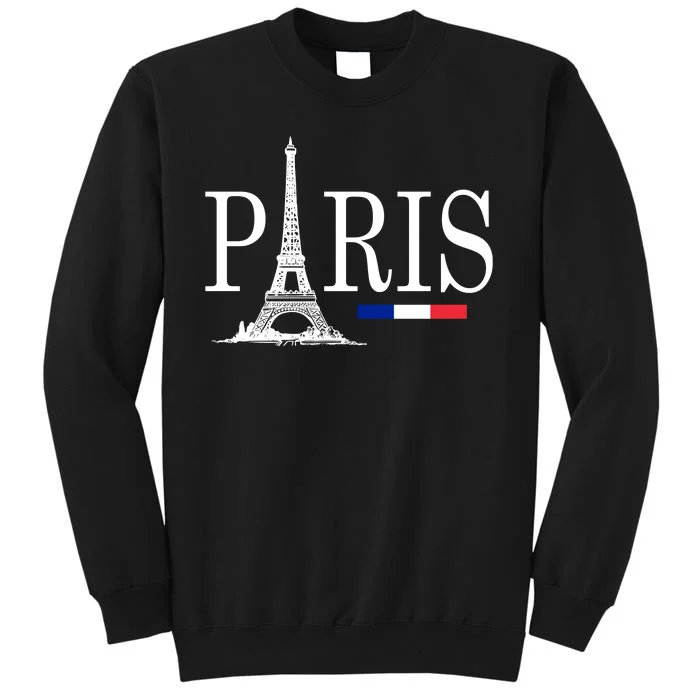 Paris Eiffel Tower Logo Tall Sweatshirt