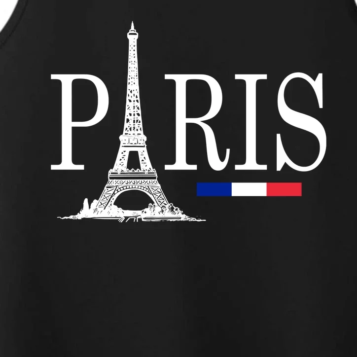 Paris Eiffel Tower Logo Performance Tank