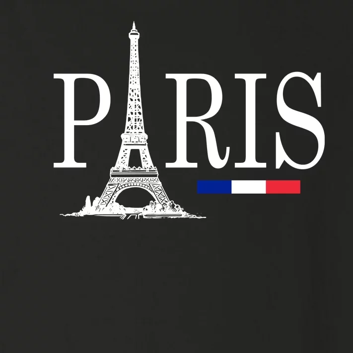 Paris Eiffel Tower Logo Toddler Long Sleeve Shirt