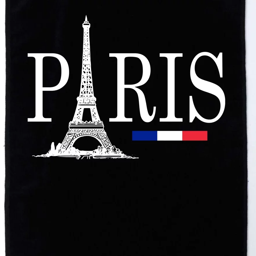 Paris Eiffel Tower Logo Platinum Collection Golf Towel