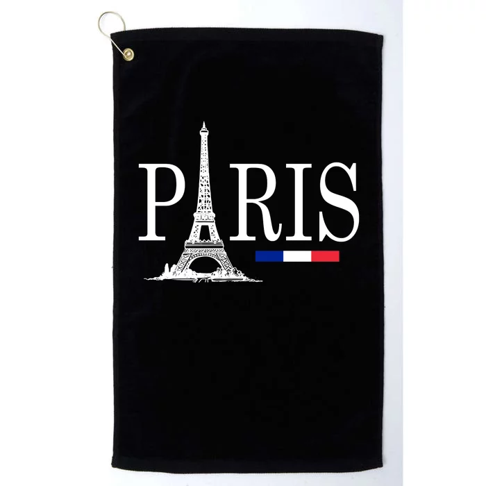 Paris Eiffel Tower Logo Platinum Collection Golf Towel