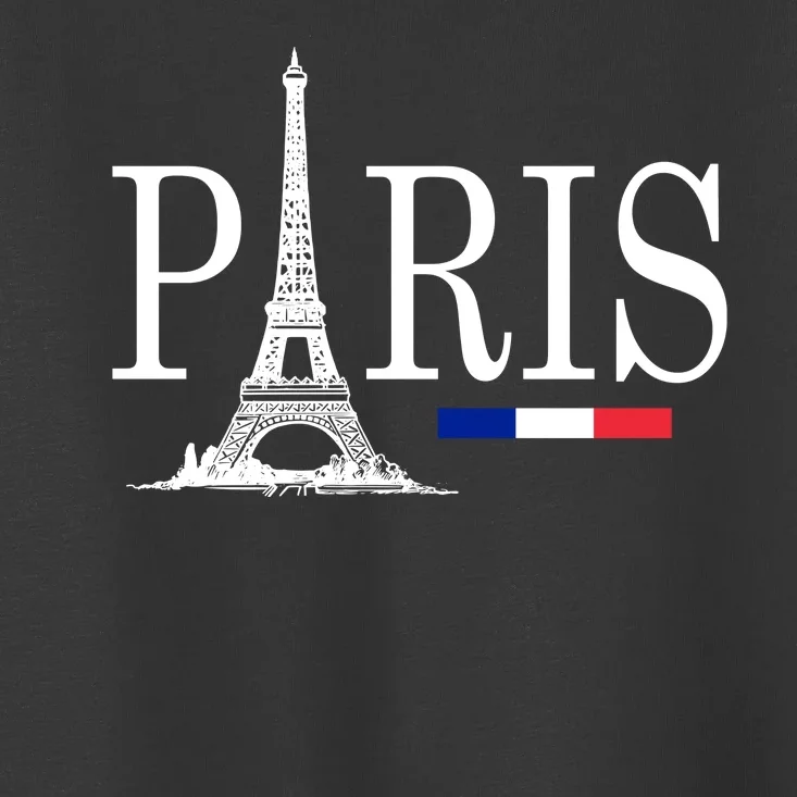 Paris Eiffel Tower Logo Toddler T-Shirt