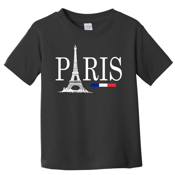 Paris Eiffel Tower Logo Toddler T-Shirt