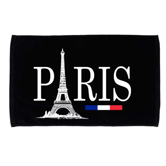 Paris Eiffel Tower Logo Microfiber Hand Towel