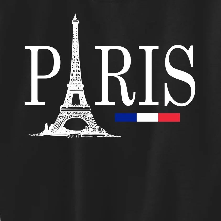 Paris Eiffel Tower Logo Kids Sweatshirt