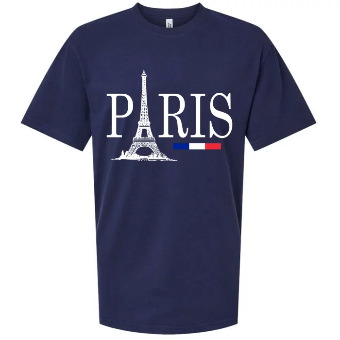 Paris Eiffel Tower Logo Sueded Cloud Jersey T-Shirt