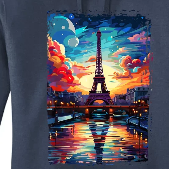 Paris Eiffel Tower I Love Paris Souvenir France Women's Pullover Hoodie