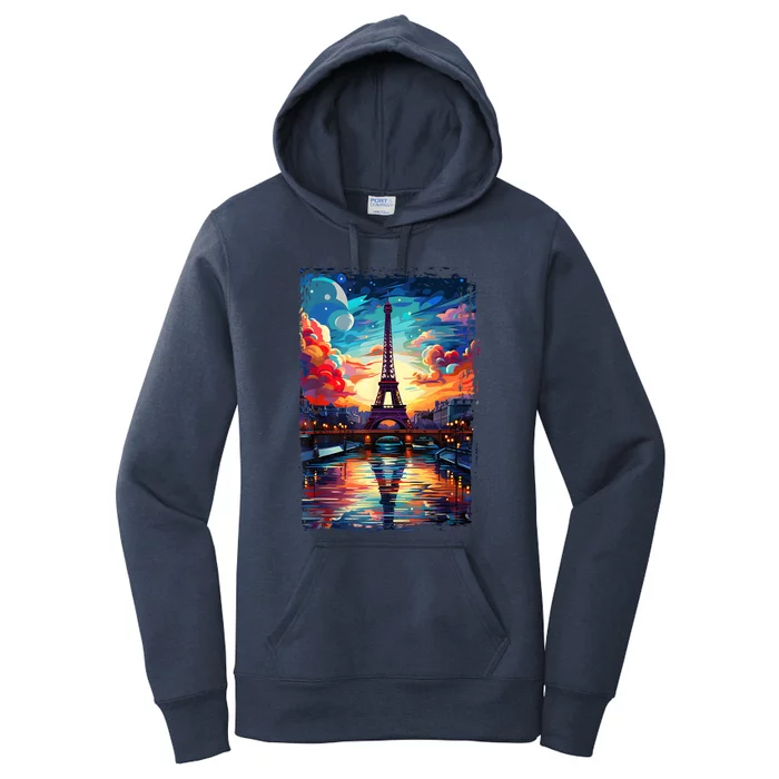 Paris Eiffel Tower I Love Paris Souvenir France Women's Pullover Hoodie