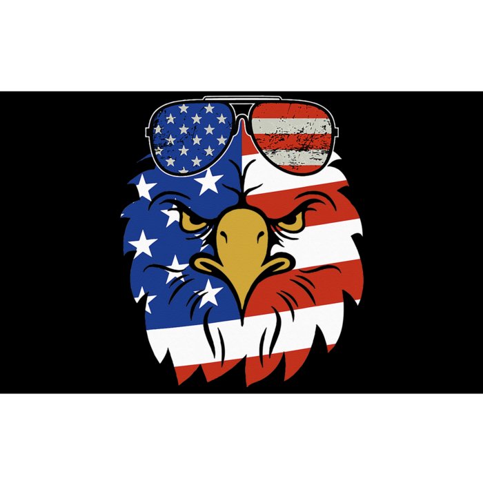 Patriotic Eagle Tee 4th of July Sunglass USA American Flag Bumper Sticker