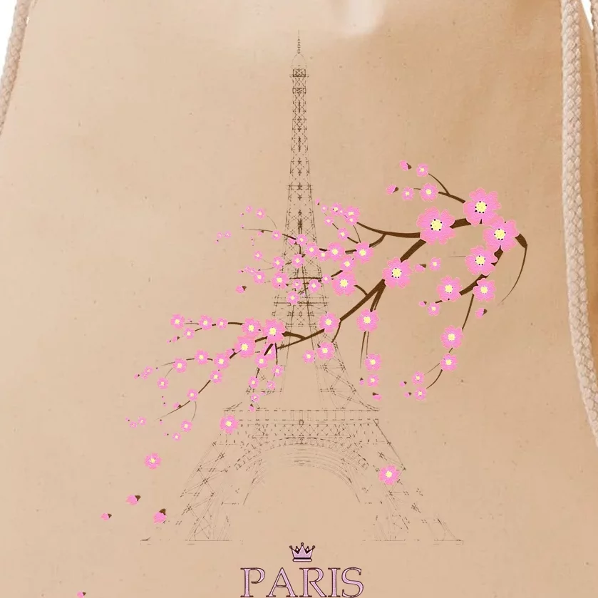 Paris Eiffel Tower The Sign Of Love France Parisian Home Drawstring Bag