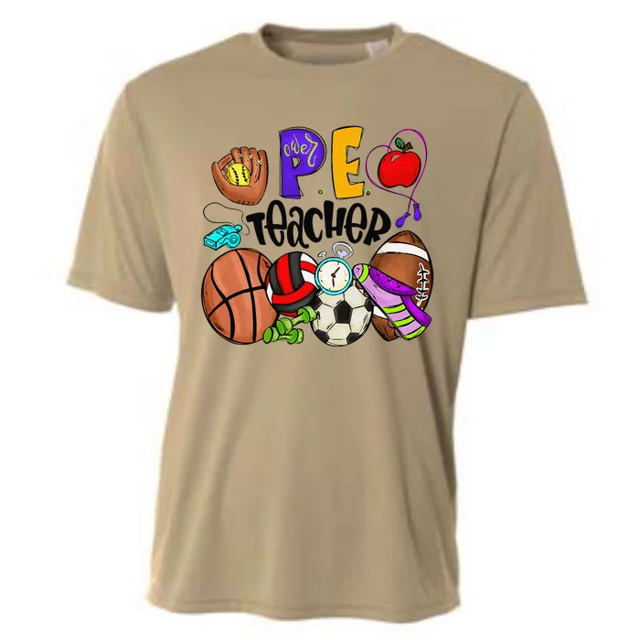 Physical Education Teacher Pe Teacher Back To School Cooling Performance Crew T-Shirt