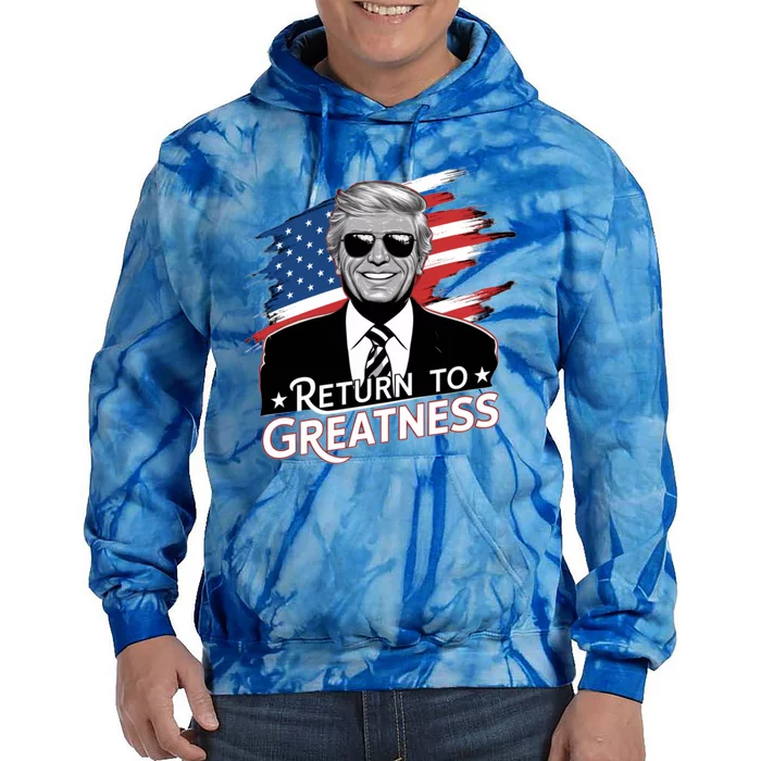 Presidential Elections Trump 2024 Return 4th Of July Gift Tie Dye Hoodie