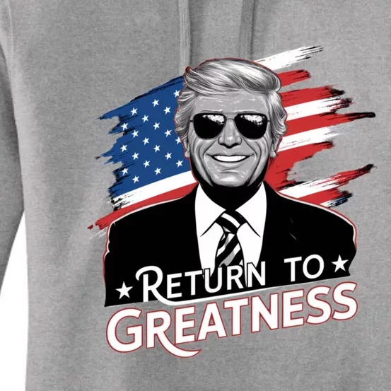 Presidential Elections Trump 2024 Return 4th Of July Gift Women's Pullover Hoodie