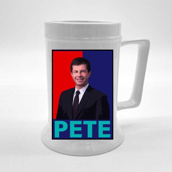 Pete Buttigieg Front & Back Beer Stein