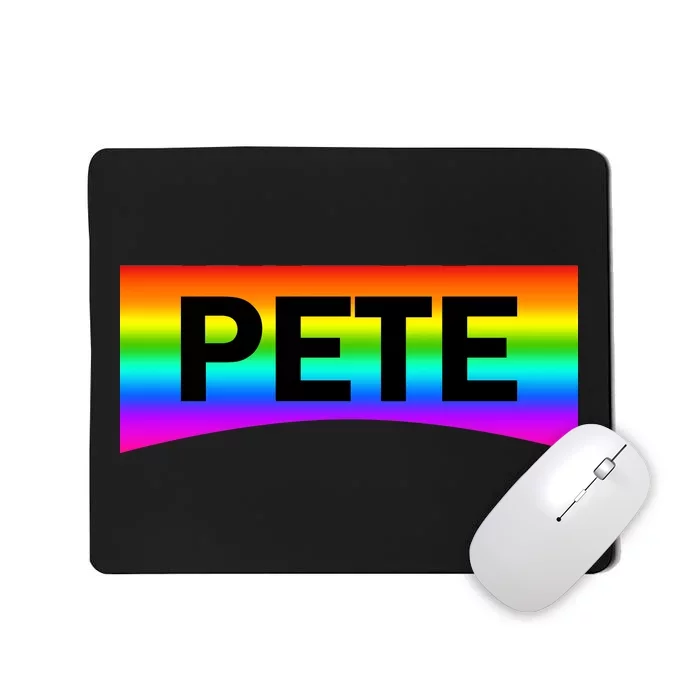 Pete Buttigieg LGBT Rainbow Mousepad