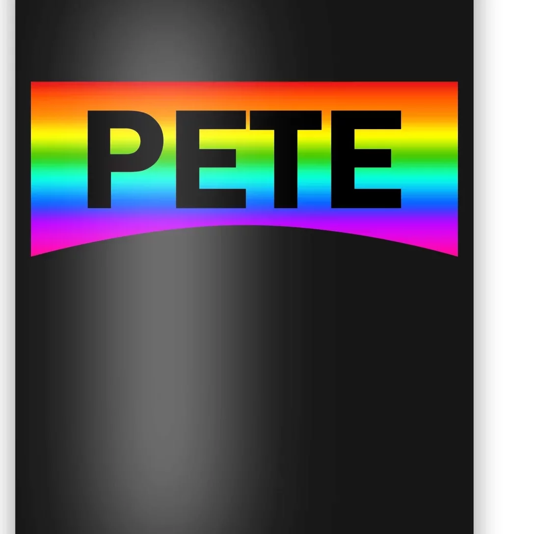 Pete Buttigieg LGBT Rainbow Poster