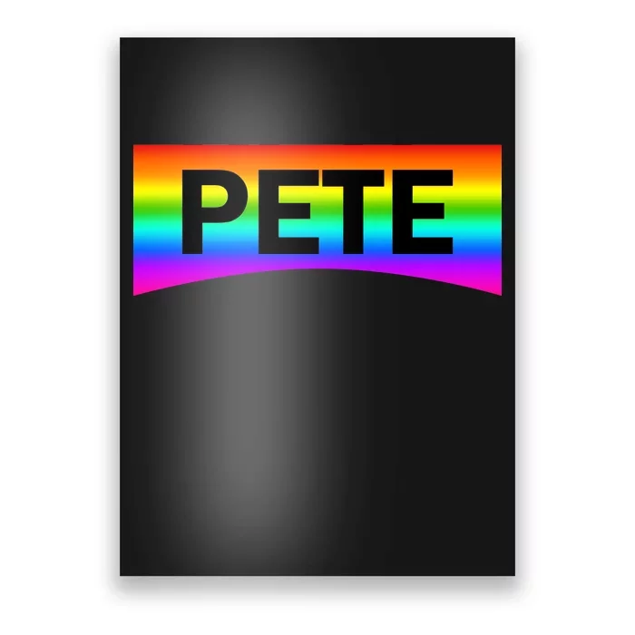 Pete Buttigieg LGBT Rainbow Poster