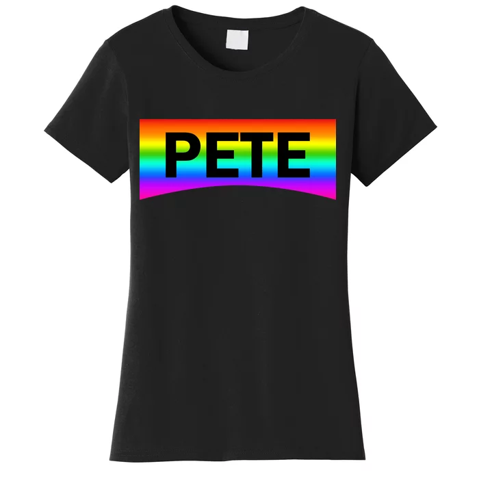 Pete Buttigieg LGBT Rainbow Women's T-Shirt