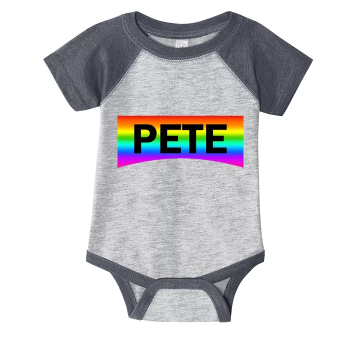 Pete Buttigieg LGBT Rainbow Infant Baby Jersey Bodysuit