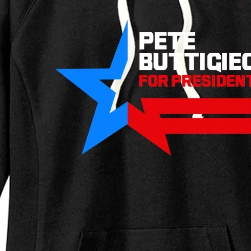 Pete Buttigieg Presidential Star Women's Fleece Hoodie