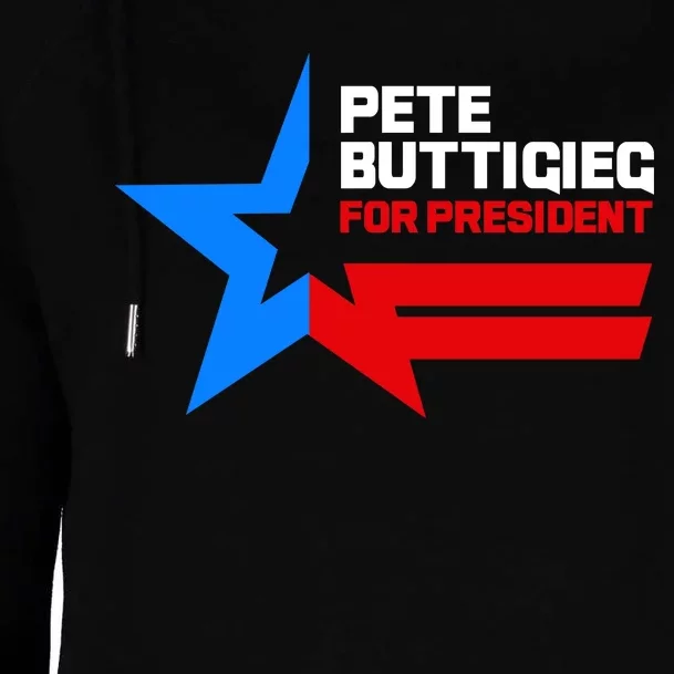 Pete Buttigieg Presidential Star Womens Funnel Neck Pullover Hood