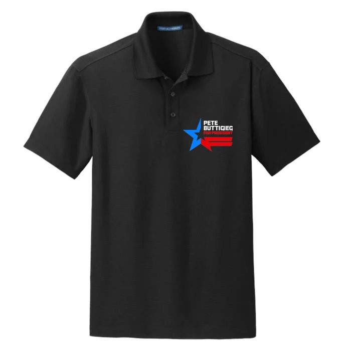 Pete Buttigieg Presidential Star Dry Zone Grid Performance Polo