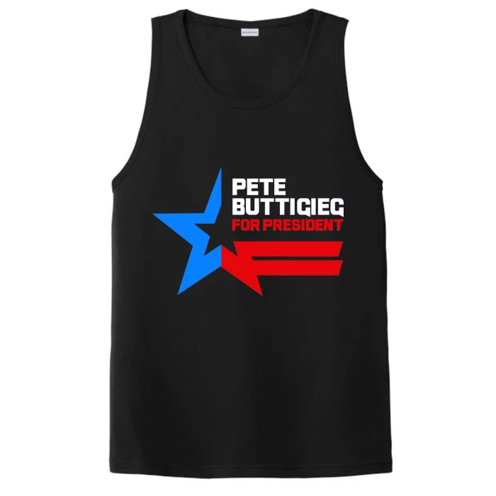 Pete Buttigieg Presidential Star Performance Tank