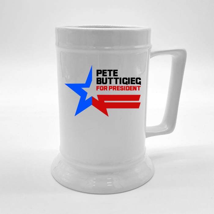 Pete Buttigieg Presidential Star Front & Back Beer Stein