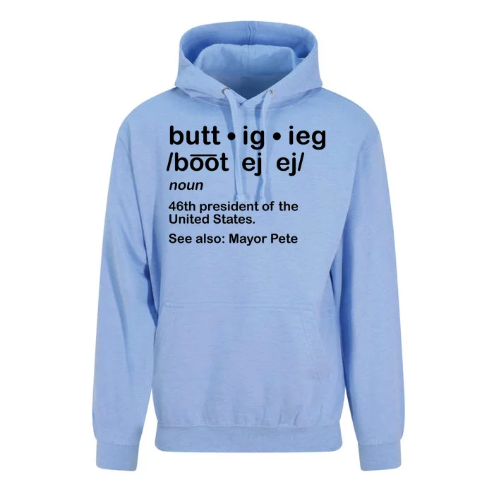 Pete Buttigieg Pronunciation Definition Unisex Surf Hoodie