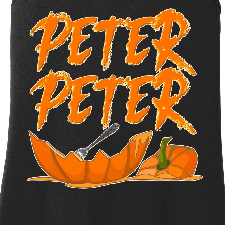 Peter Peter Pumpkin Eater- Pumpkin Face Ladies Essential Tank