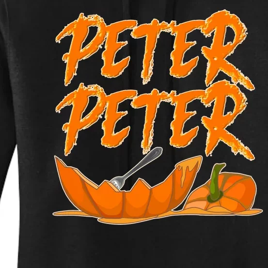 Peter Peter Pumpkin Eater- Pumpkin Face Women's Pullover Hoodie