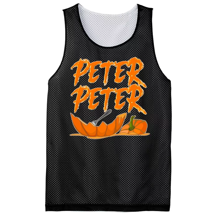 Peter Peter Pumpkin Eater- Pumpkin Face Mesh Reversible Basketball Jersey Tank