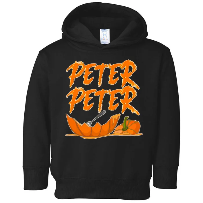 Peter Peter Pumpkin Eater- Pumpkin Face Toddler Hoodie