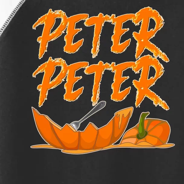 Peter Peter Pumpkin Eater- Pumpkin Face Toddler Fine Jersey T-Shirt