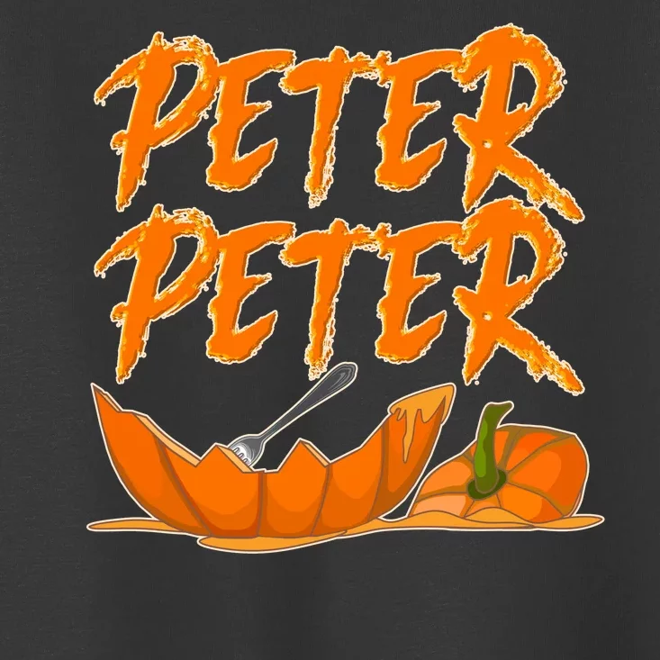 Peter Peter Pumpkin Eater- Pumpkin Face Toddler T-Shirt