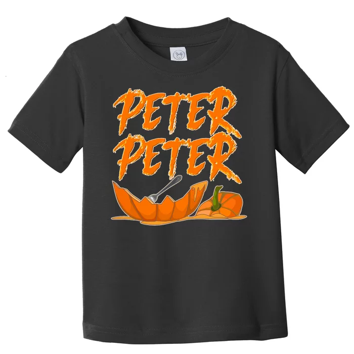 Peter Peter Pumpkin Eater- Pumpkin Face Toddler T-Shirt