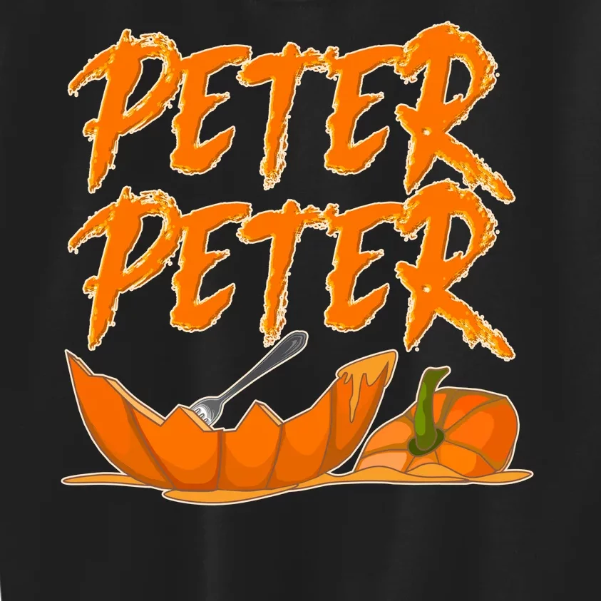 Peter Peter Pumpkin Eater- Pumpkin Face Kids Sweatshirt