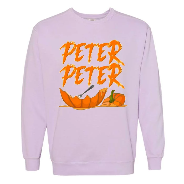 Peter Peter Pumpkin Eater- Pumpkin Face Garment-Dyed Sweatshirt